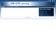 Tablet Screenshot of cm-cic-leasing.com